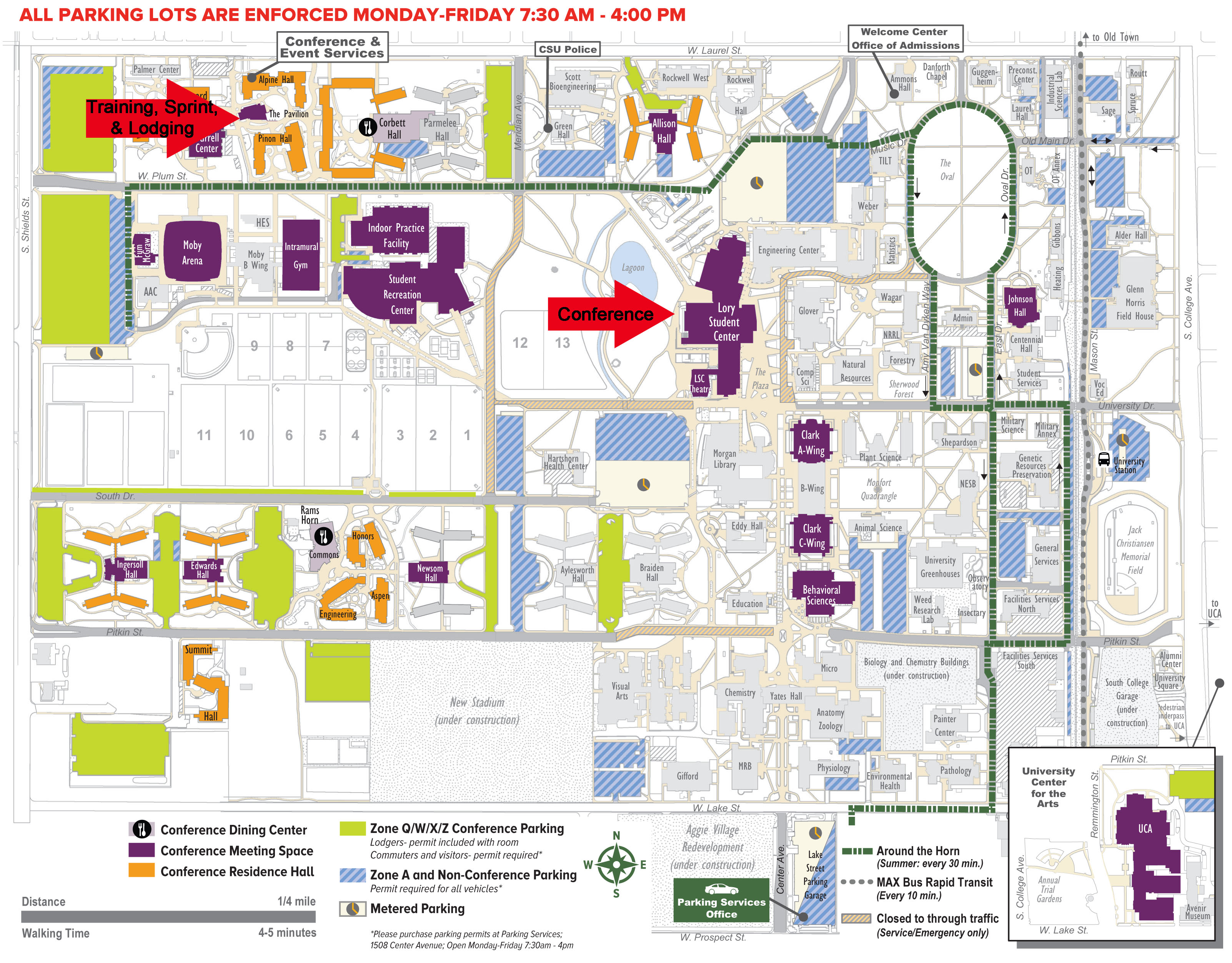 Map of CiviCon 2016 locations on campus